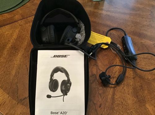 Casque D'aviation Bose A20 Avec Câble Bluetooth à Double Prise